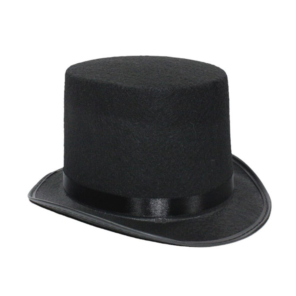 2544 Magician Gentleman Hat British Adult/Kids Flat Top Hat Prom Carnivals